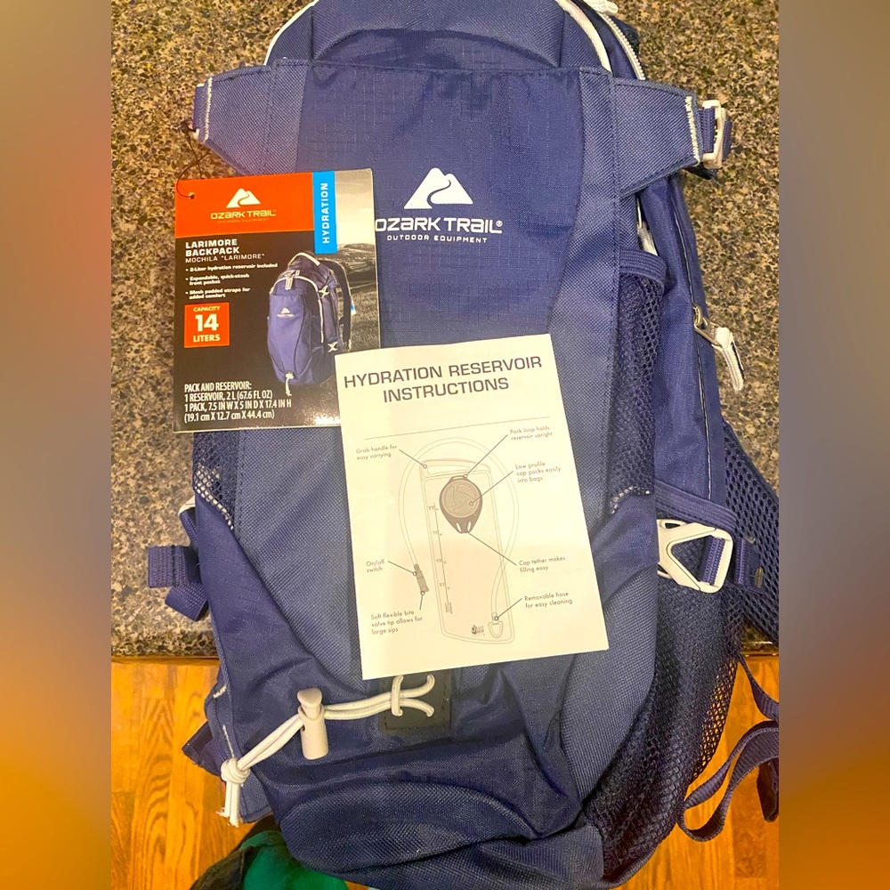 Ozark Trail Larimore Hydration Backpack NWT